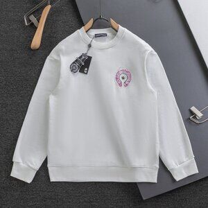 Chrome Hearts Men's Women's Crewneck White Sweatshirt